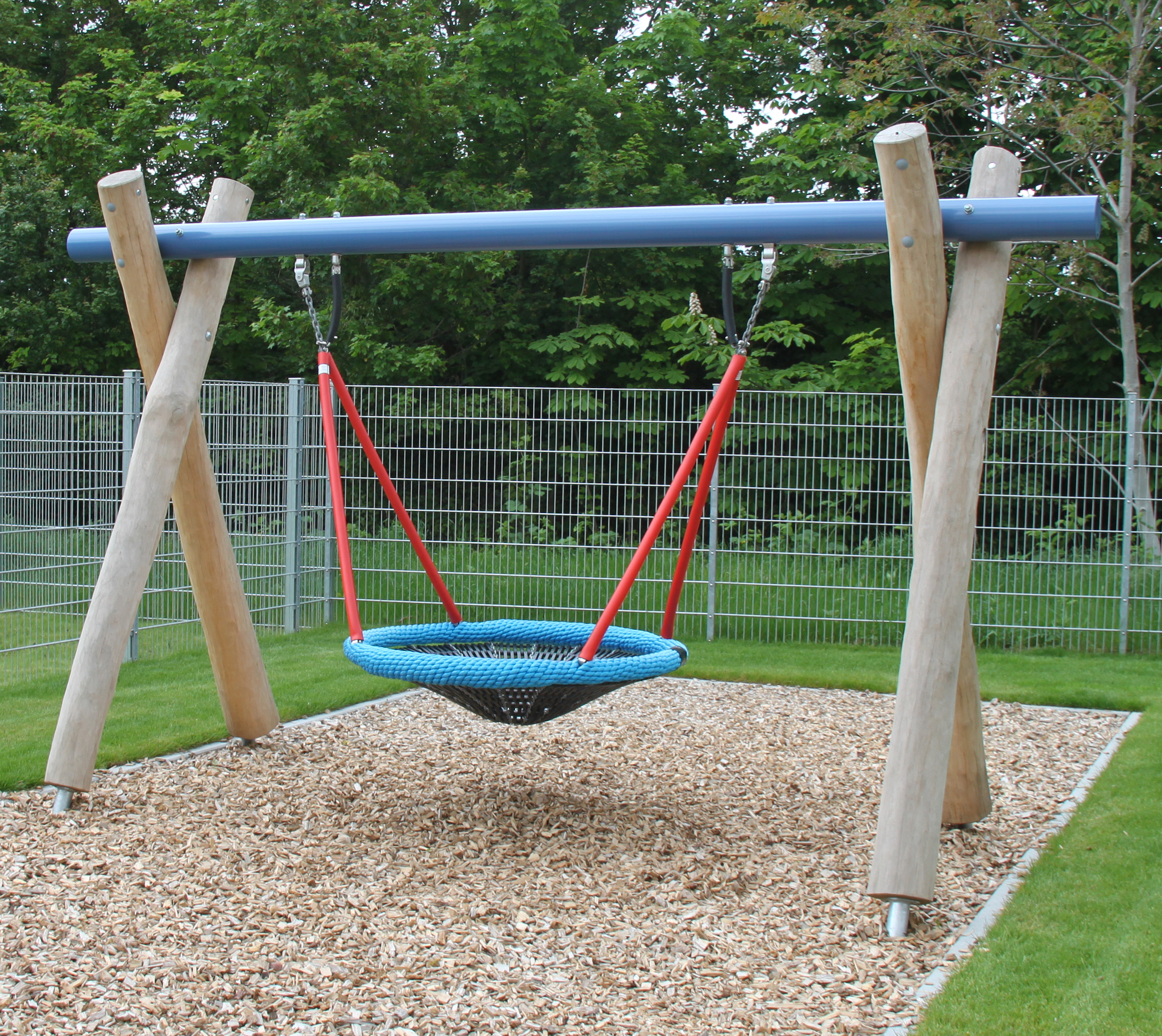 Nestkorbschaukel LH210cm, Querrohr Stahl verzinkt und pulverbeschichtet