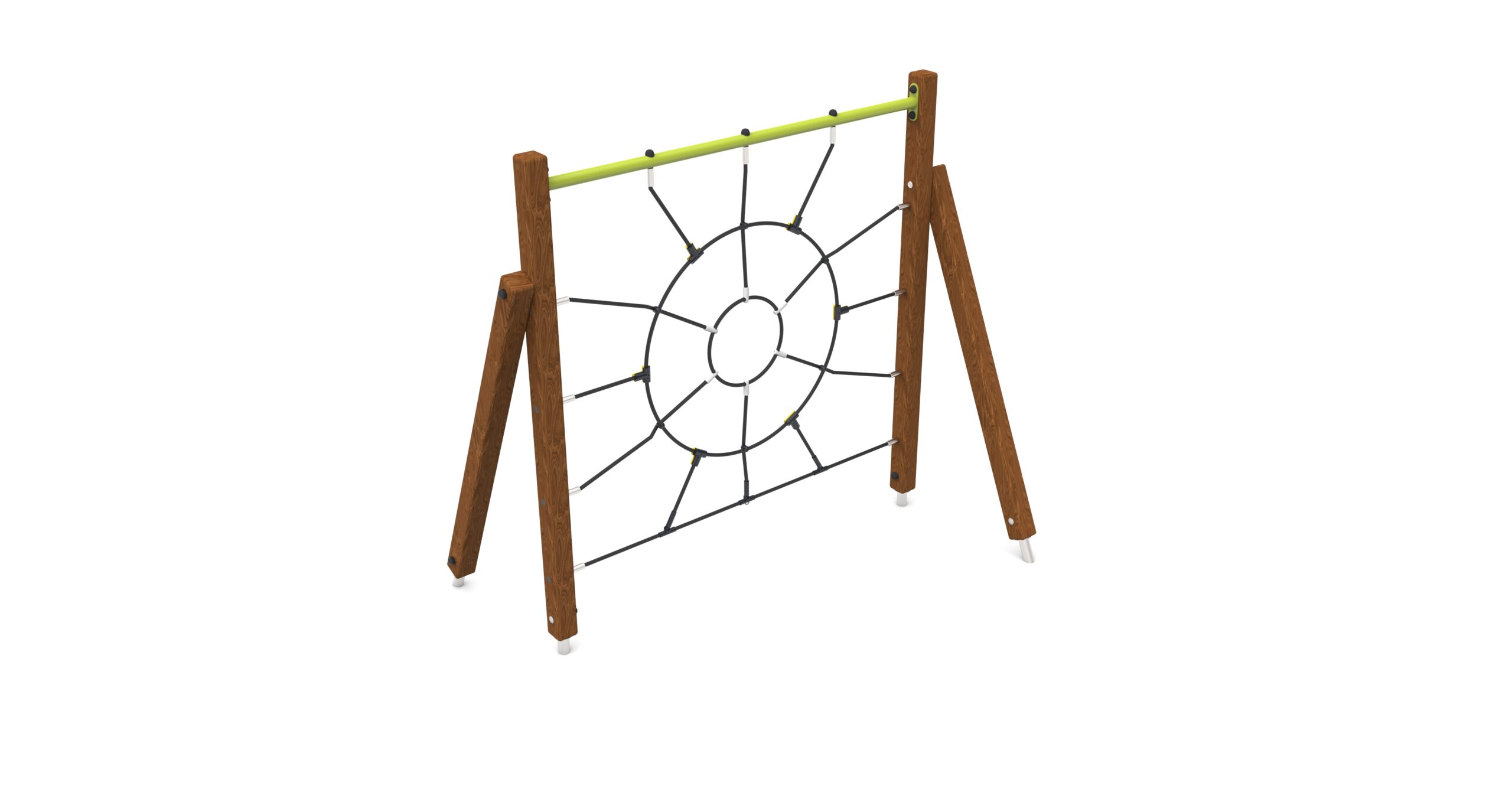 Seilwand Spinnennetz