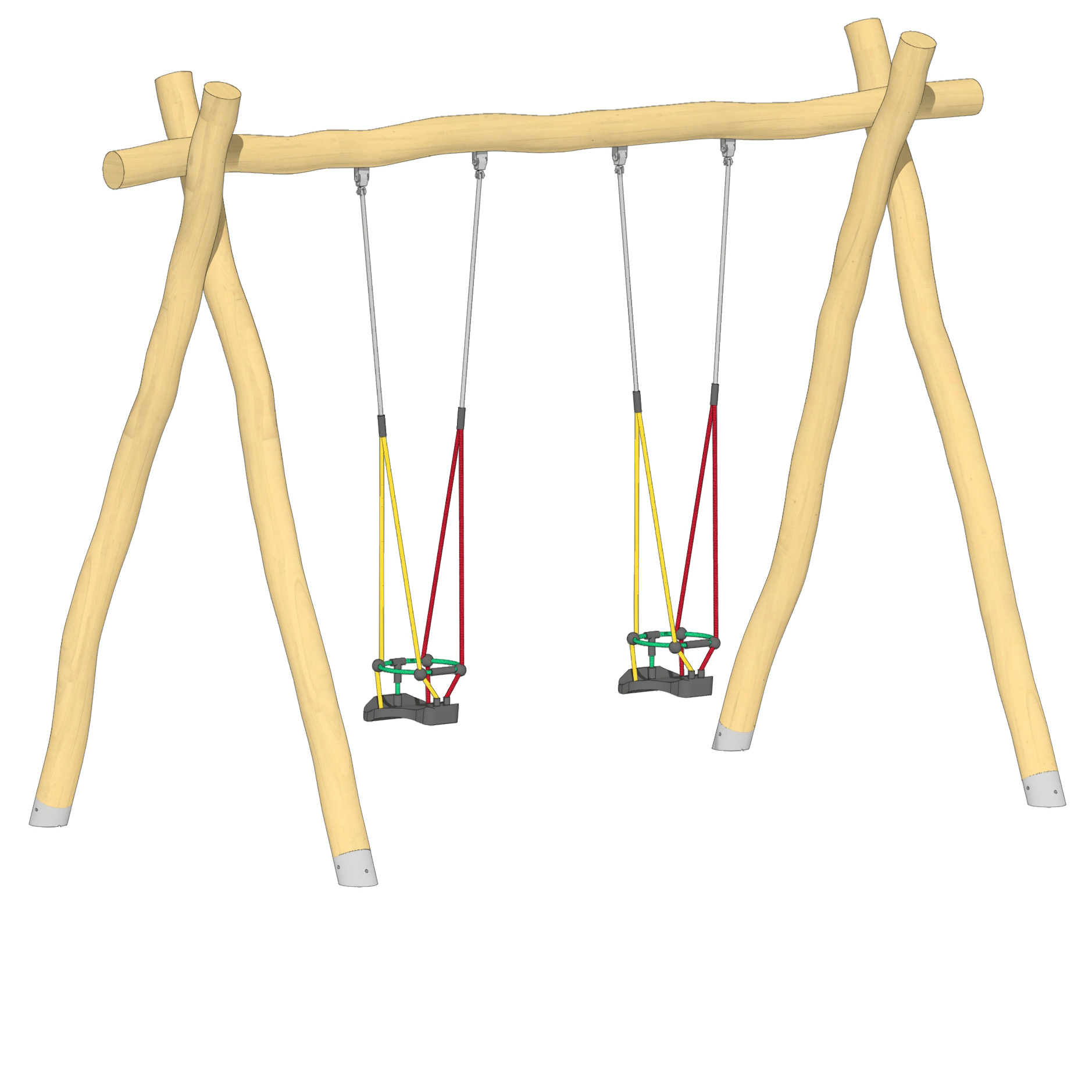 Schaukel 2-fach LH250cm, 2 Kleinkind-Schaukelsitze Ansicht 2