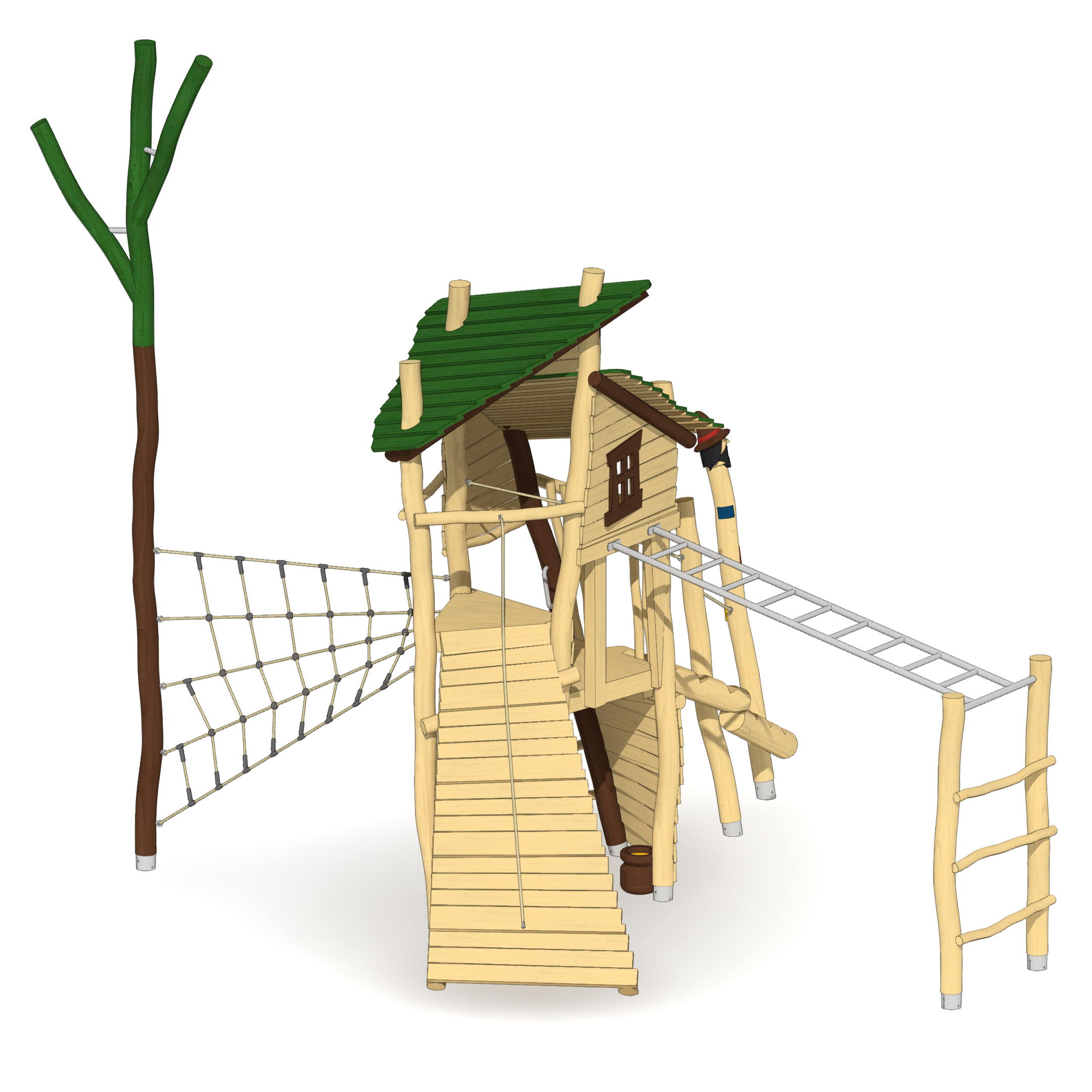 Abenteuerturm Räubernest Ansicht 4