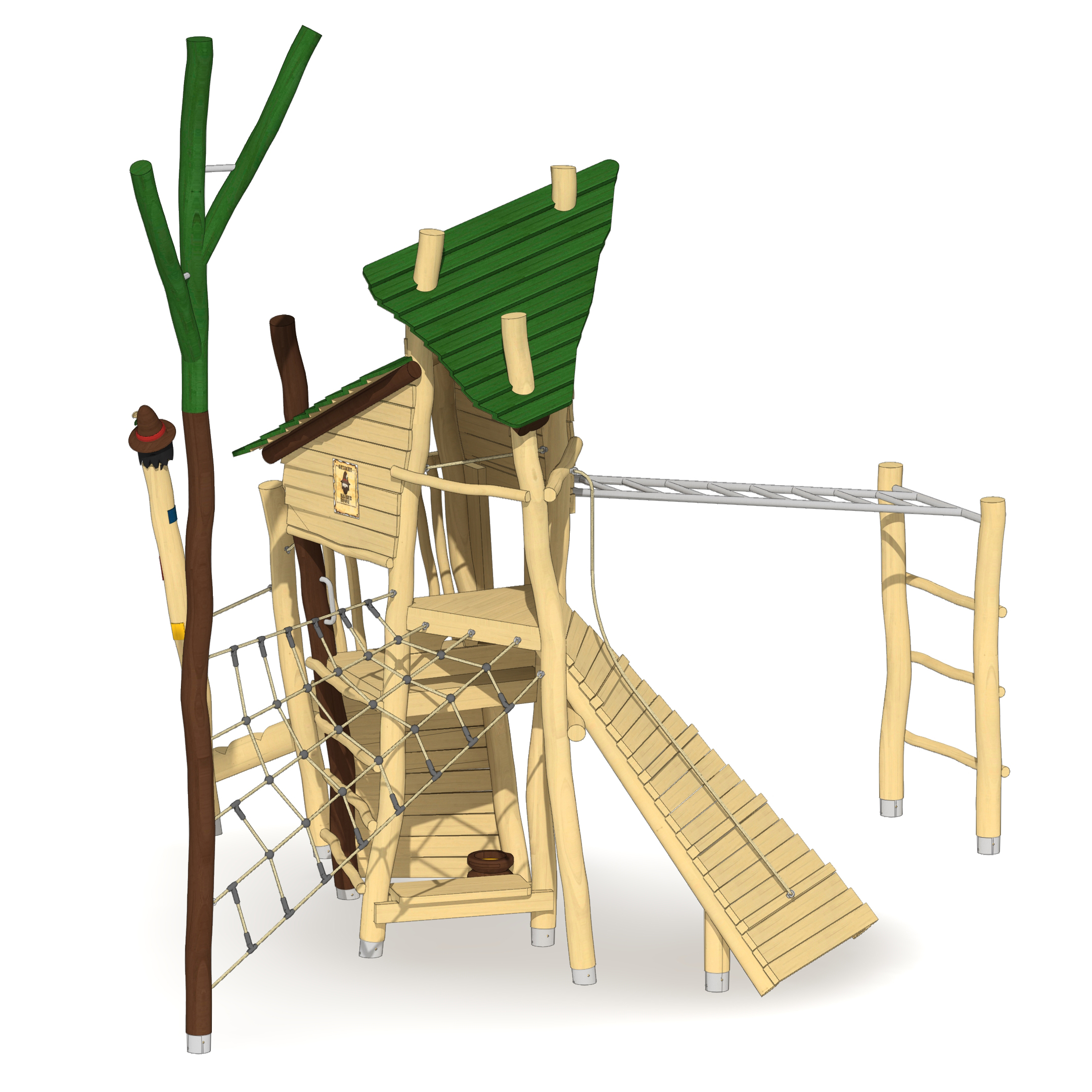 Abenteuerturm Räubernest Ansicht 5