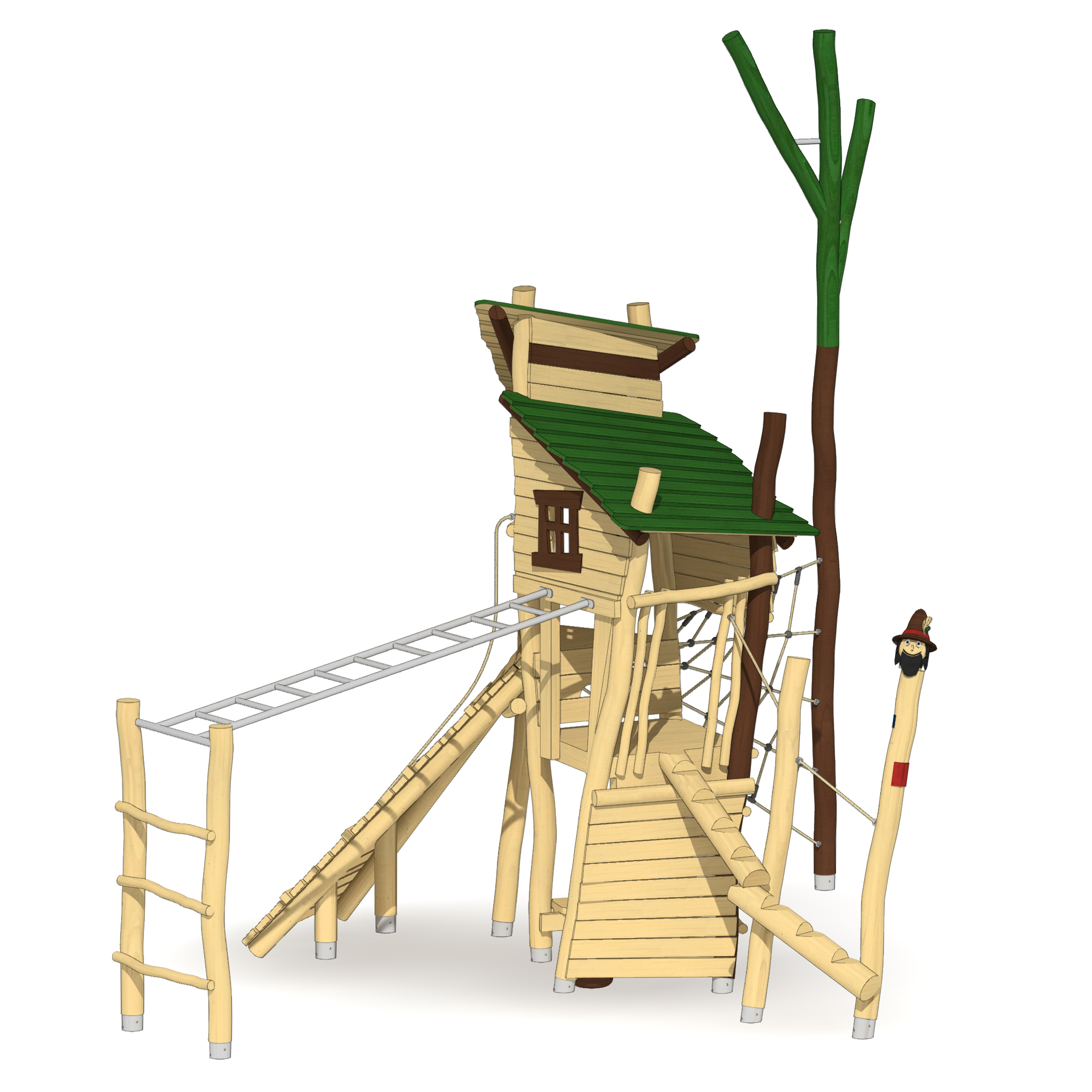 Abenteuerturm Räubernest Ansicht 6