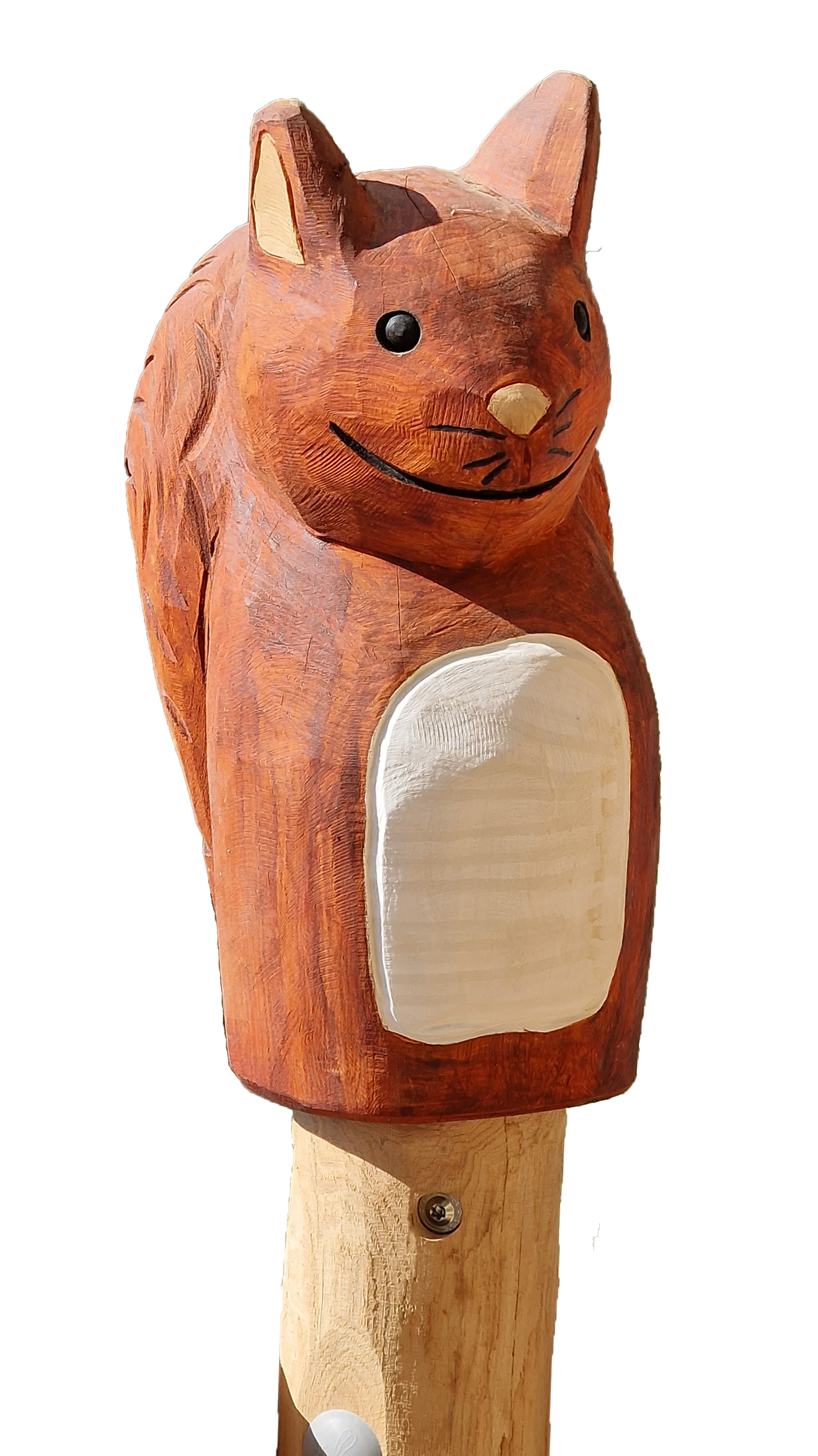Pfostenkopf/Schnitzfigur Eichhörnchen 2 - Ansicht 2