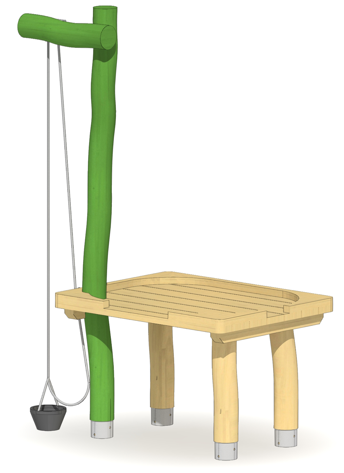 Sand- und Matschtisch mit Sandkran