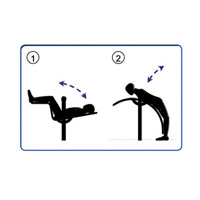 Art Outside Outdoor-Fitnessgerät „Bauch-Rücken“ Ansicht 2