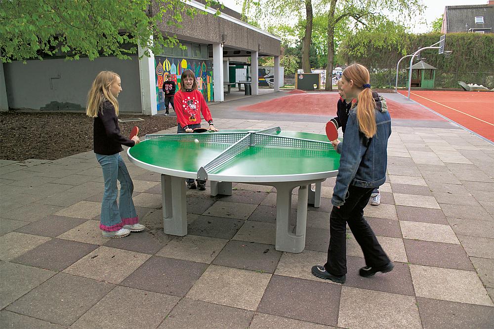 Tischtennisanlage rund Ansicht 4