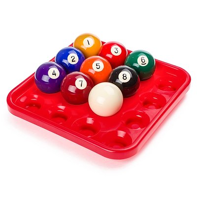Sportime Balltablett für 16 Pool-Kugeln