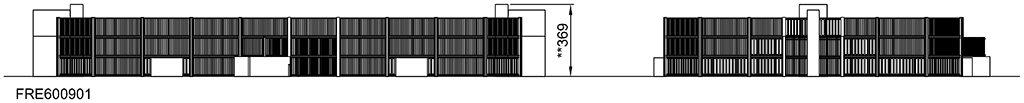 MUGA, 18 x 26 m, Seitenhöhe 3 m, Stahl-Holzoptik FRE600901 Ansicht 6