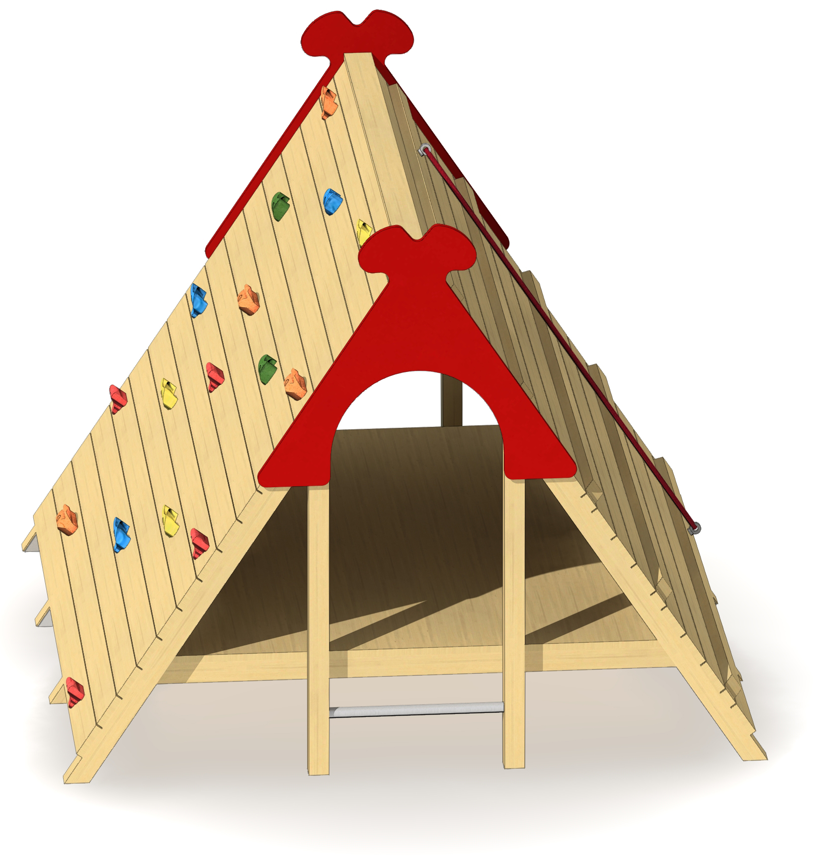 Heideschafstall mit Seil+Griffen