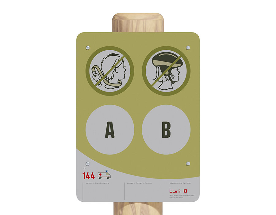 Spielplatztafel individuell, Bürli