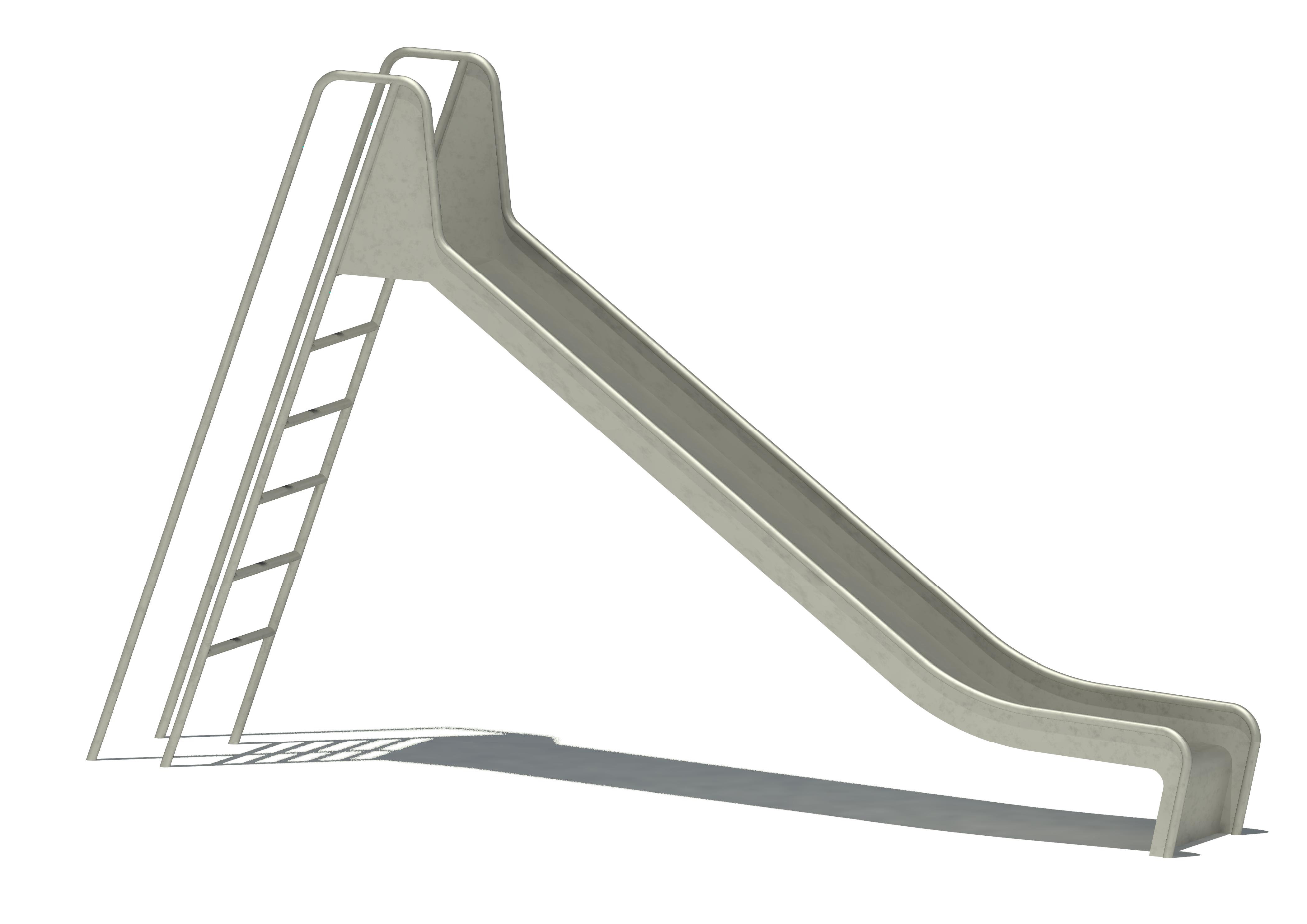 Bockrutschbahn Edelstahl, Einsitzhöhe 175 cm, Maier Spielplatzgeräte