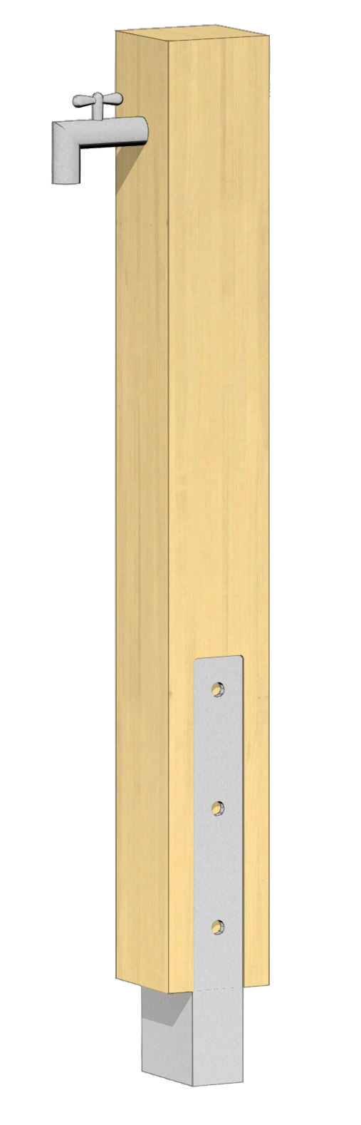 Anschlusspfosten Ansicht 4