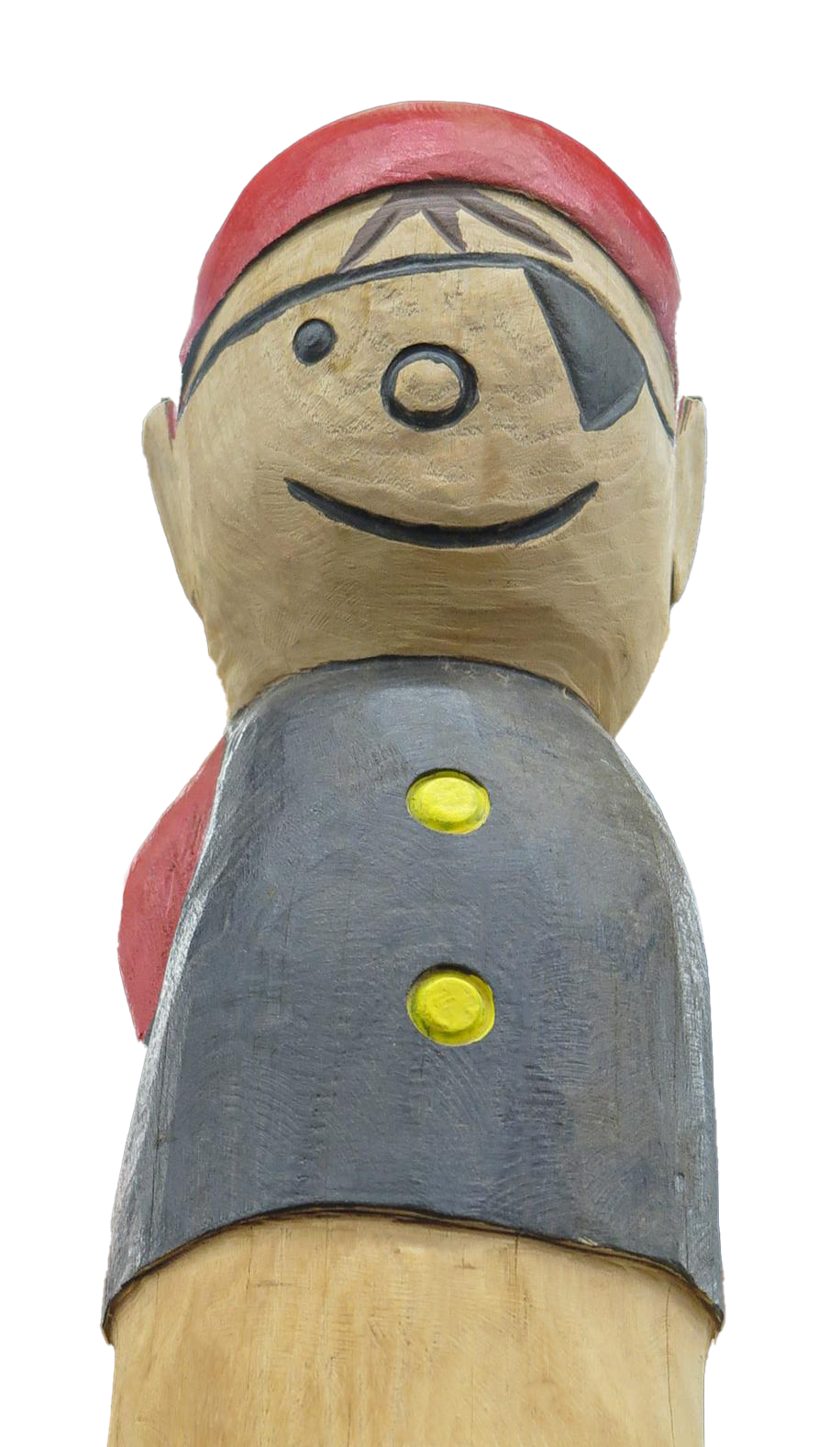 Pfostenkopf/Schnitzfigur Pirat - Ansicht 2