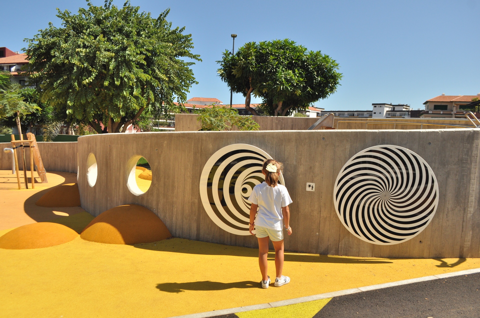 Rotierende Scheibe – Spirale Ansicht 3