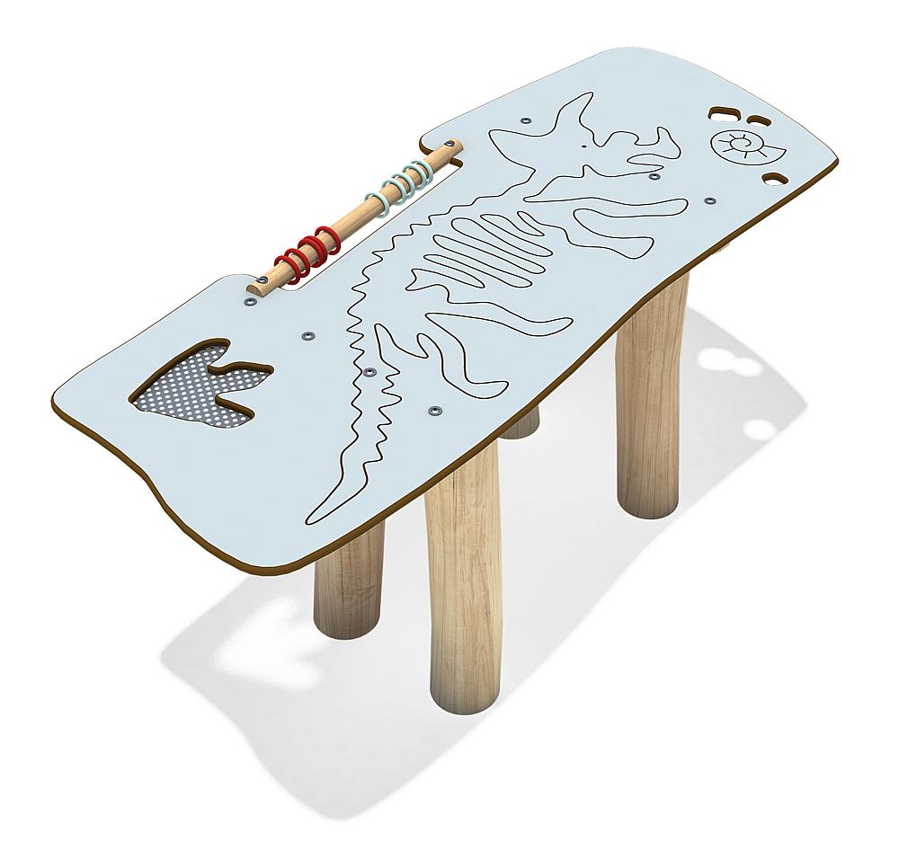 Sandspieltisch Fossilienfund Triceratops Ansicht 4