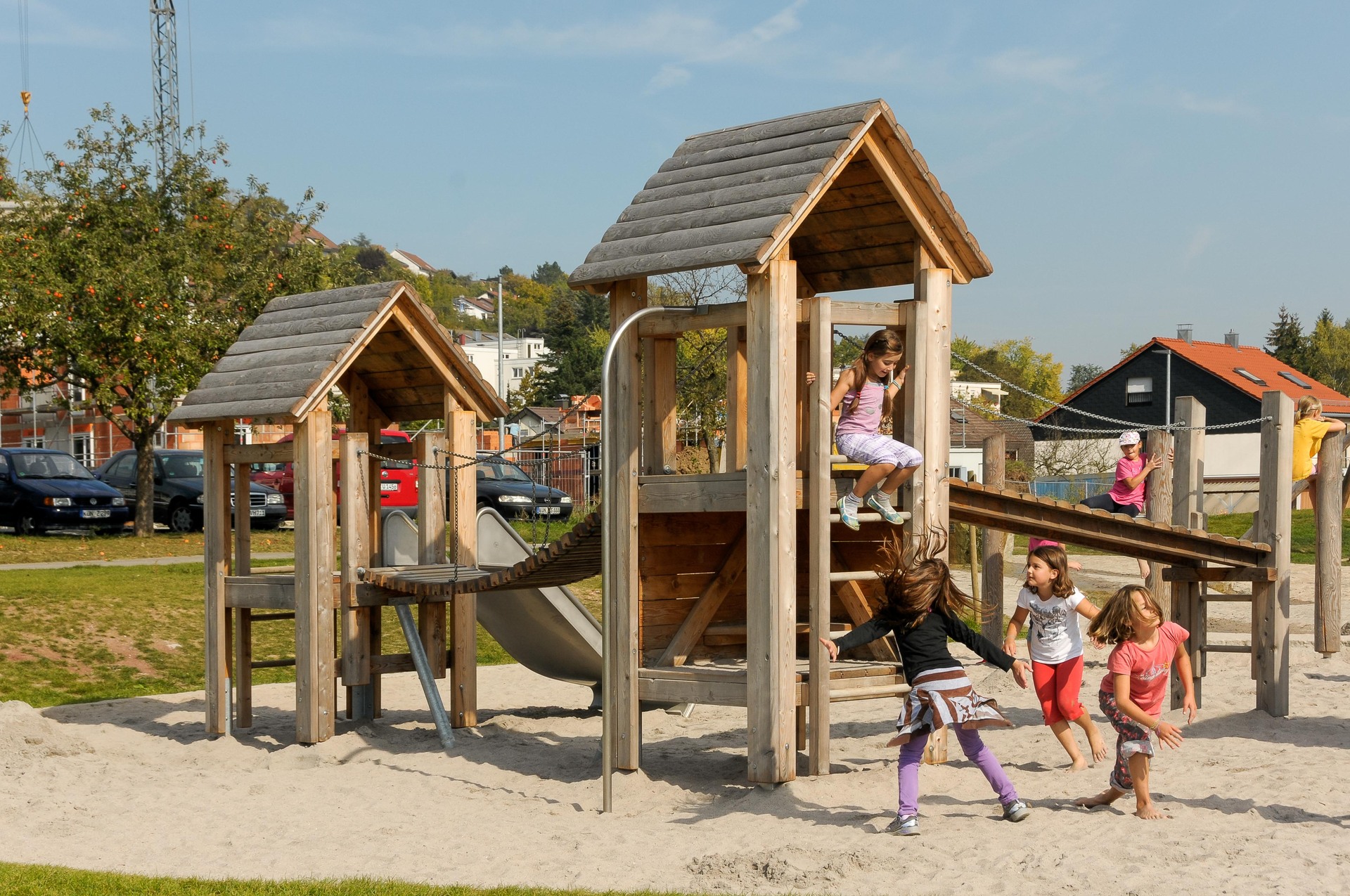 Brücke mit Kettenhandlauf Ansicht 4