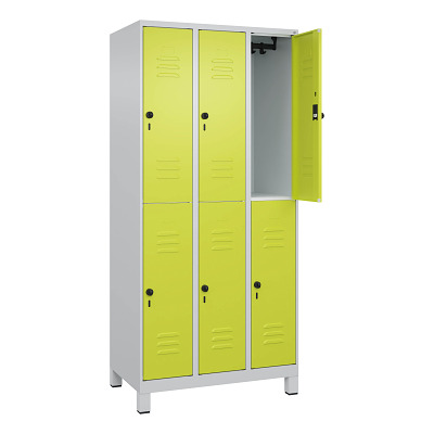 C+P Doppel-Garderobenschrank „Classic Plus“, Abteilbreite 30 cm, mit Füssen Ansicht 2