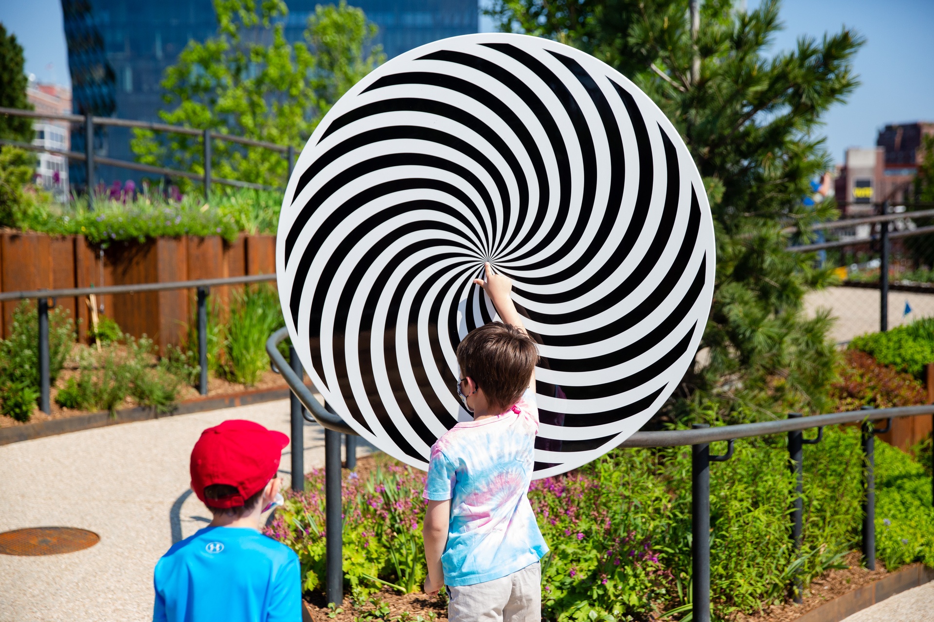 Rotierende Scheibe: Spirale mit Standpfosten Ansicht 5