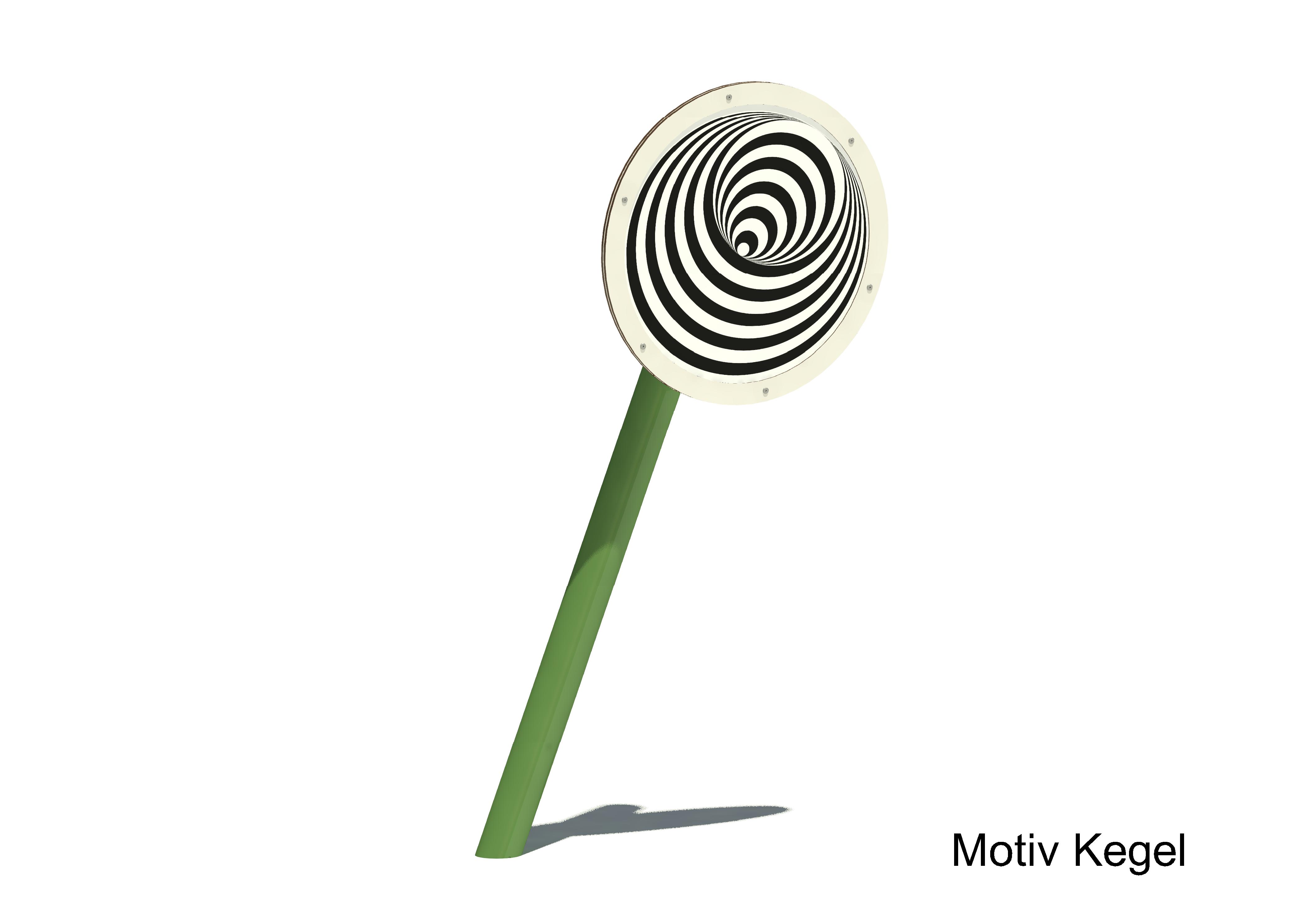 Rotierende Optikscheibe 18101, Motiv Kegel, Maier Spielplatzgeräte