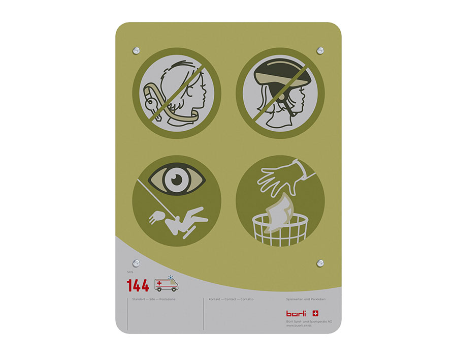 Spielplatztafel Standard, Bürli
