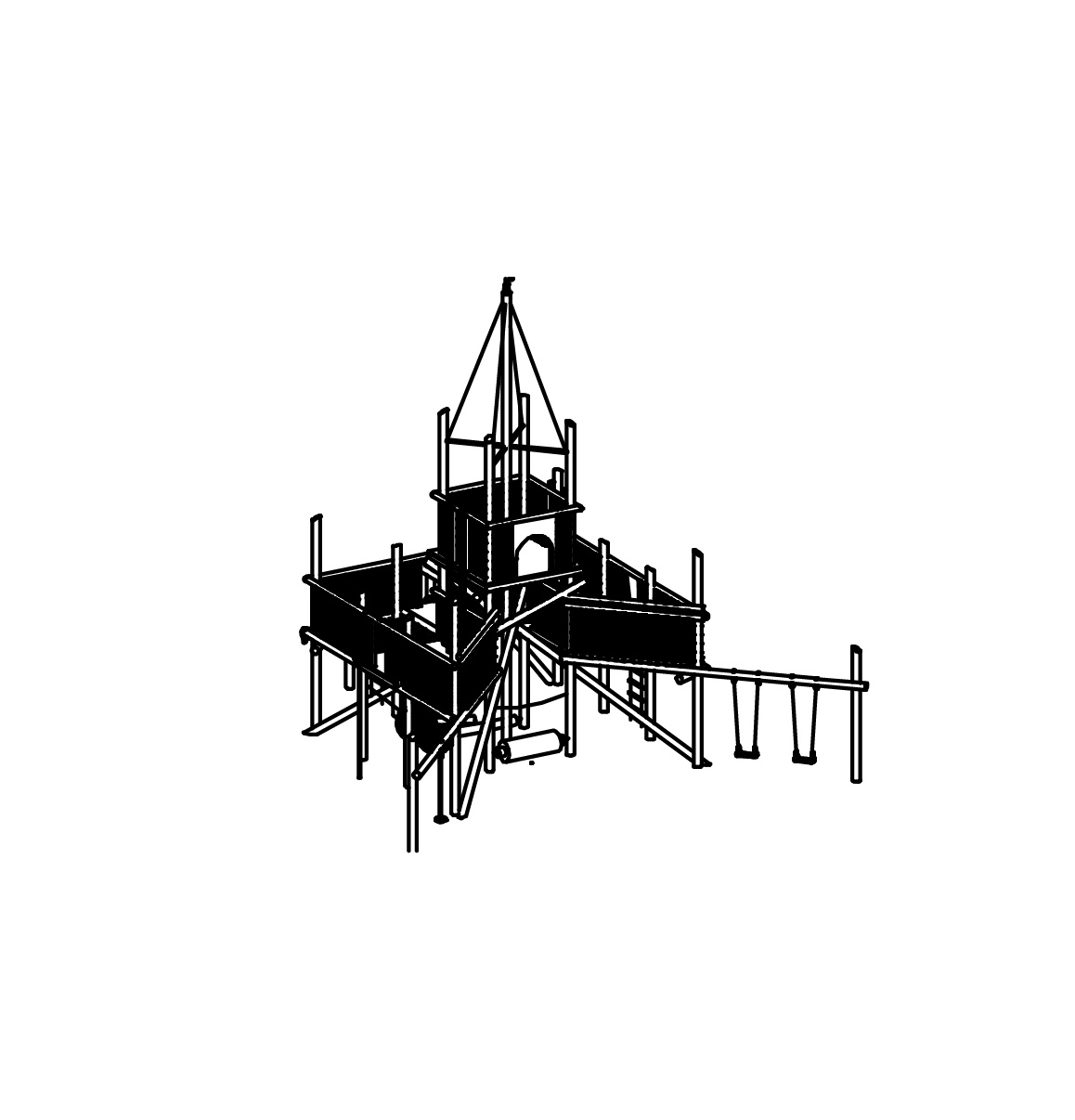Kleine Spielpyramide Ansicht 2
