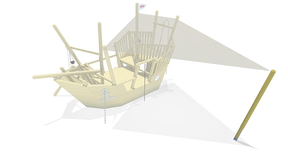 Sonnensegel Schiff Ansicht 4