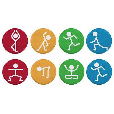 Achoka Bodenmarkierungs-Set „Activity Spots“, Sport-Thieme