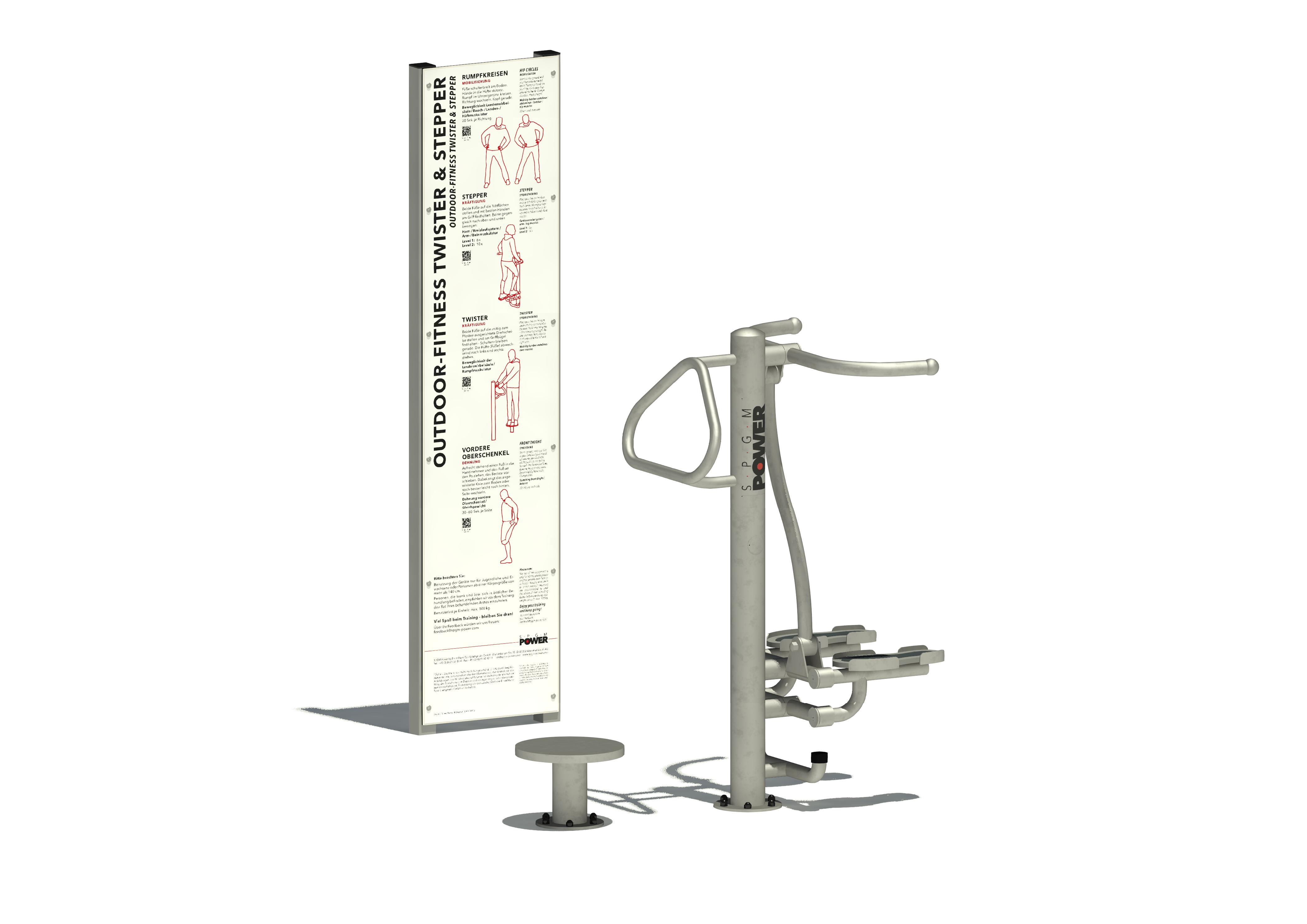 SPGM POWER® Fitness Twister & Stepper Ansicht 2