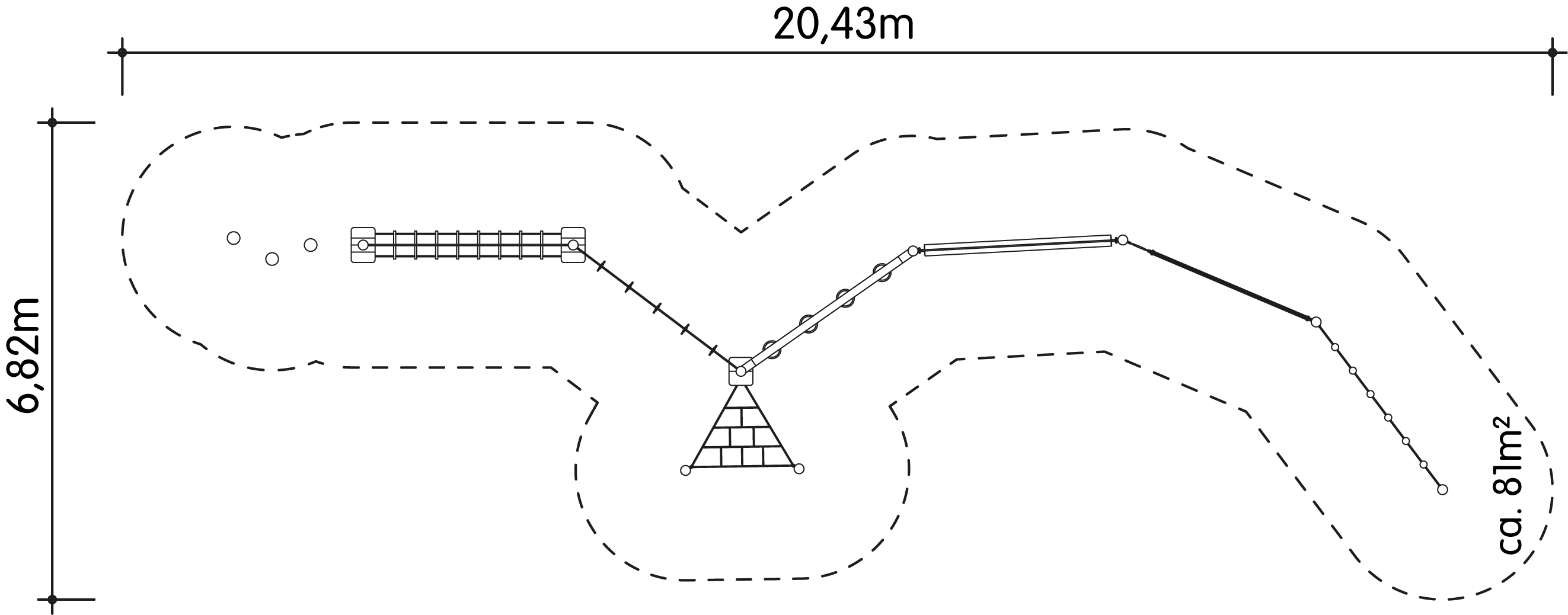 Balancierparcours Haselweg Ansicht 5