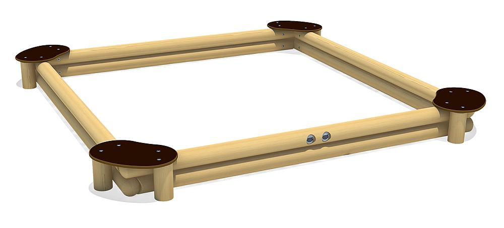 Sandkasten Sandy Quadrat 260 Ansicht 3