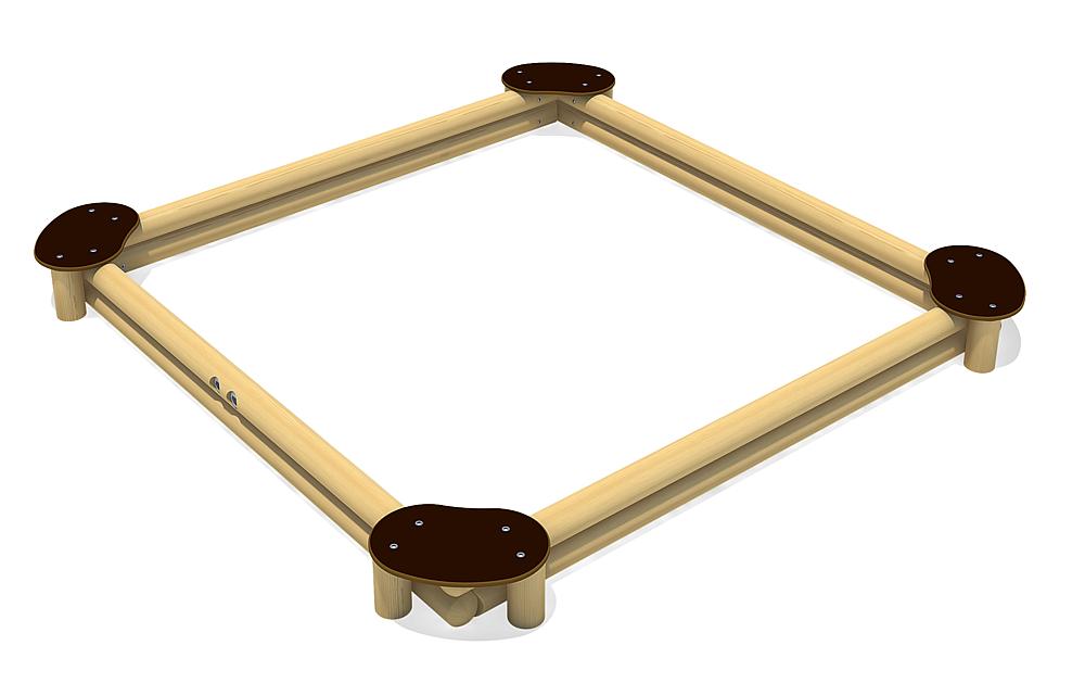 Sandkasten Sandy Quadrat 260 Ansicht 4