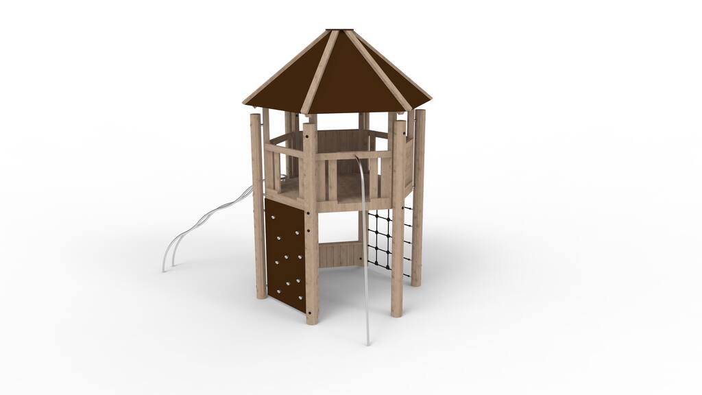 Kletterturm System 6 mit Boden und Dach, Norna