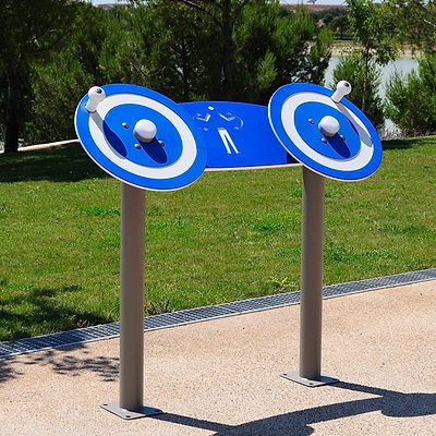 Agapito Outdoor-Fitnessgerät „Drehscheiben Double“ Ansicht 2