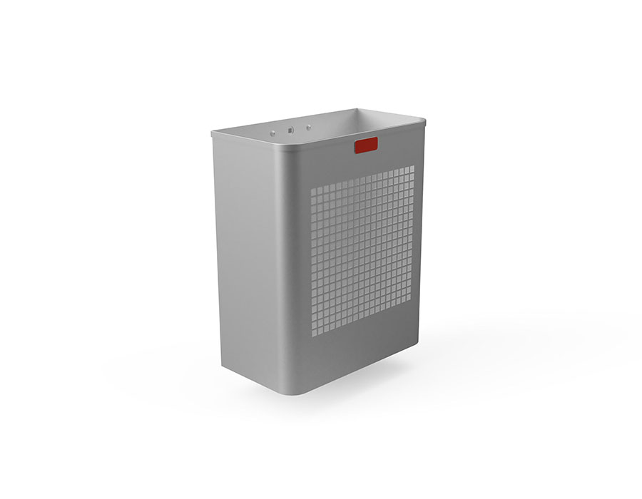 Papierkorb Aluminium, Bürli
