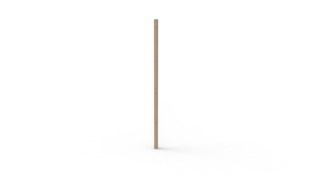 Pfosten für Sonnensegel, Robinie, 4 m Ø10-14 cm, Norna