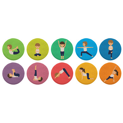 Achoka Bodenmarkierungs-Set „Mach mit machs nach“, Sport-Thieme