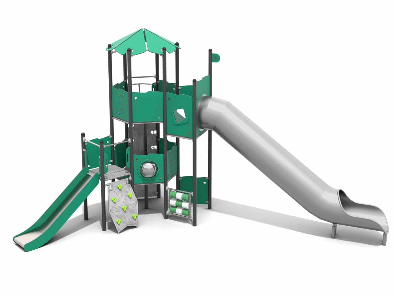 Turmset mit Rutsche für den Spielplatz