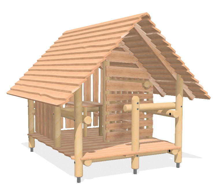 Spielhaus Dschungelhütte Ansicht 4