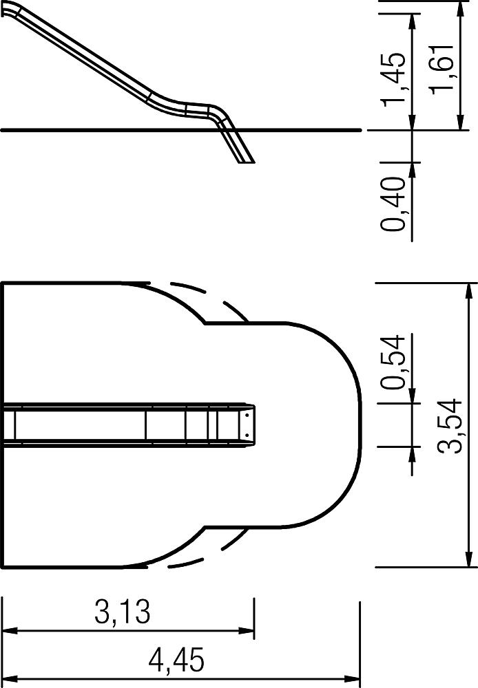 Anbaurutsche PH 145 cm Ansicht 4