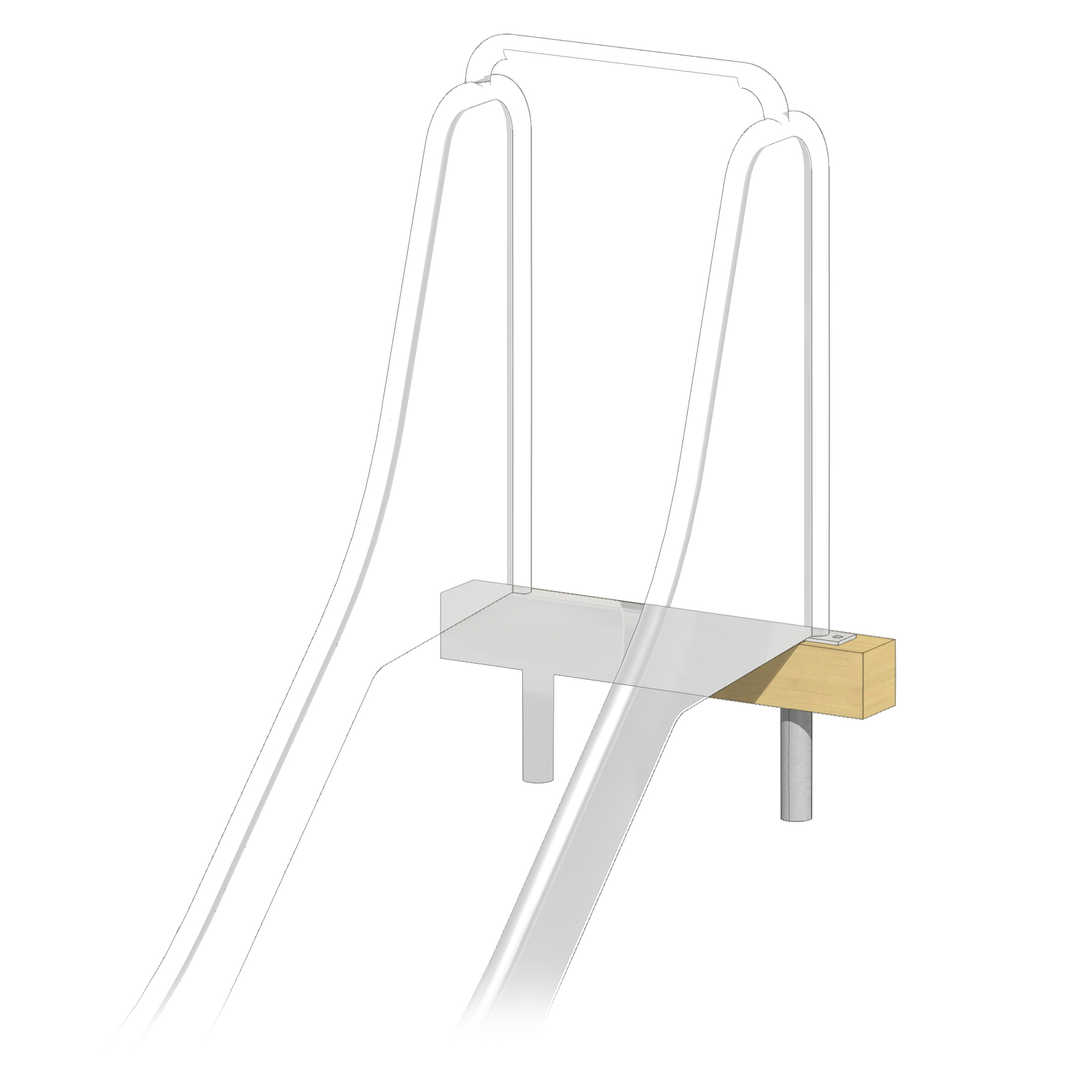 Rutschenbock für 50cm Hangrutsche