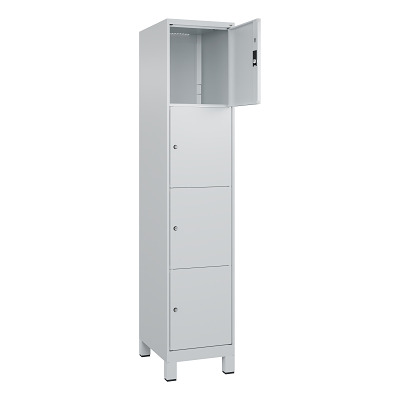 C+P Fächerschrank „Classic Plus“, 4 Fächer übereinander, Abteilbreite 40 cm, mit Füssen Ansicht 2