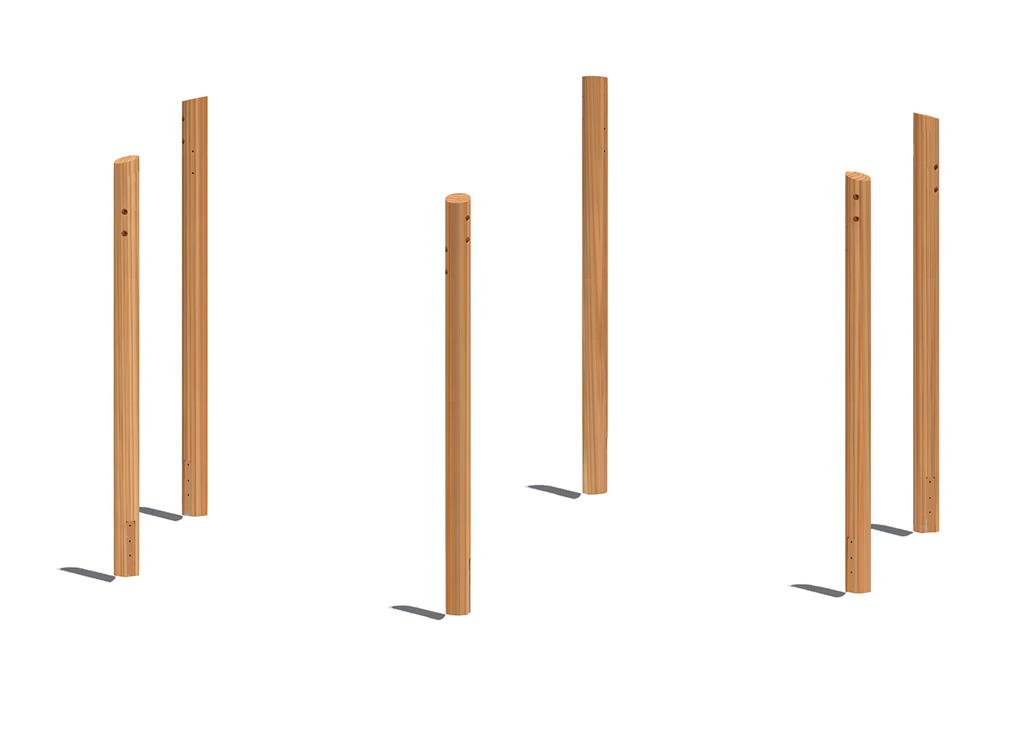 Set Ersatz-Standpfosten - für Schaukel 5305/530, Maier Spielplatzgeräte