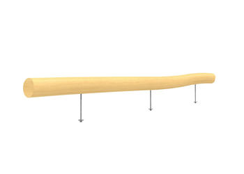 Randabschluss Holzpalisaden 16-18 cm, per lfm