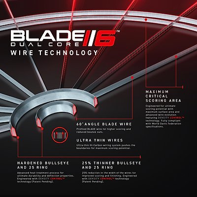Winmau Steeldartscheibe „Blade 6 Dual Core“ Ansicht 3