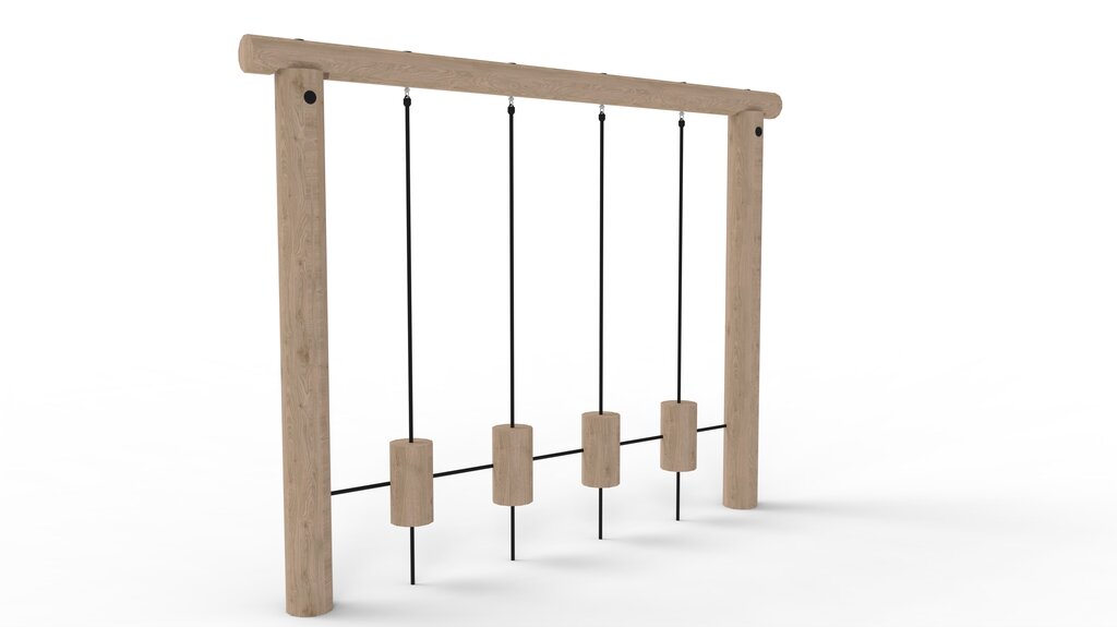 Schaukelgestell mit Balancierblöcken Ansicht 2