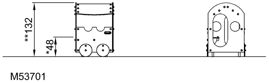 Eisenbahnwaggon M537 Ansicht 4