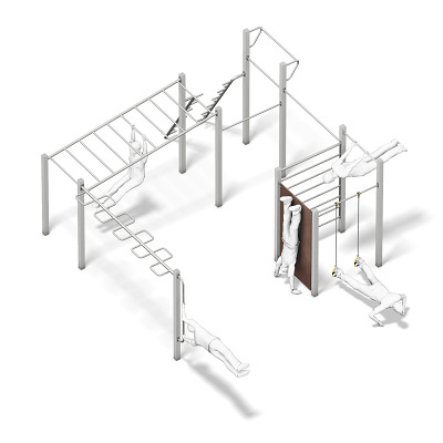 Playparc Calisthenics-Anlage 4FCICRLE „Discovery“, Sport-Thieme