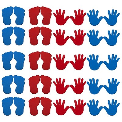 Sport-Thieme Bodenmarkierungs-Set „Hand und Fuss“