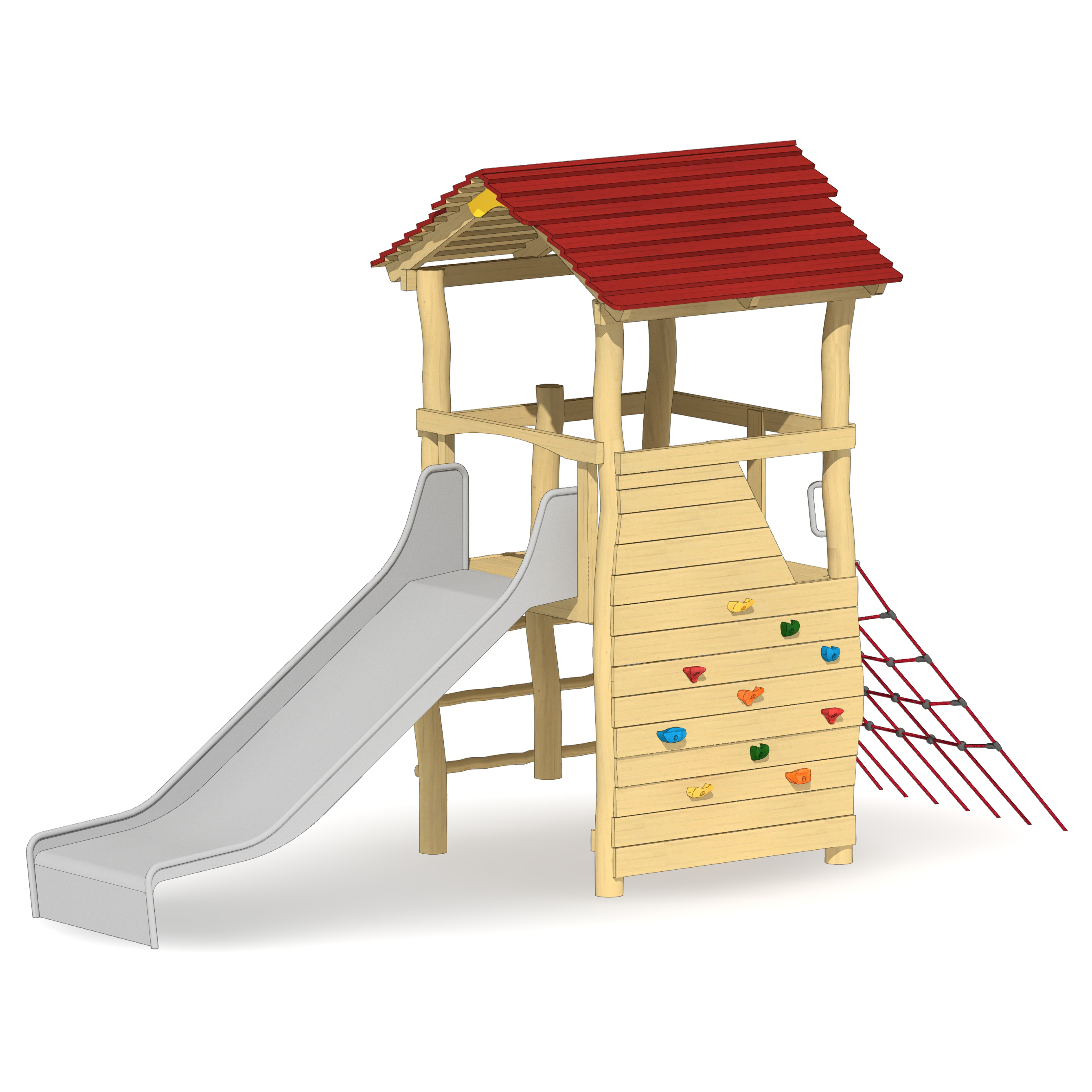 Spielturm Herold mit Dach Ansicht 2