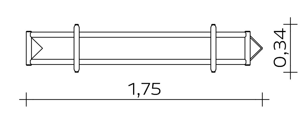 Wasserrinne (1,60) Ansicht 3
